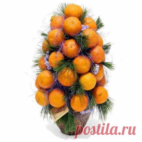 Мандариновая новогодняя елка