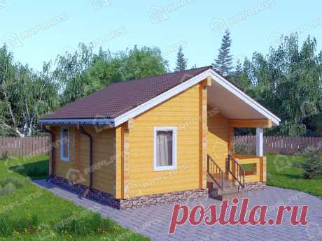 Проект одноэтажного дома (7х7)дачный вариант | Arplans.ru - проекты домов | Яндекс Дзен