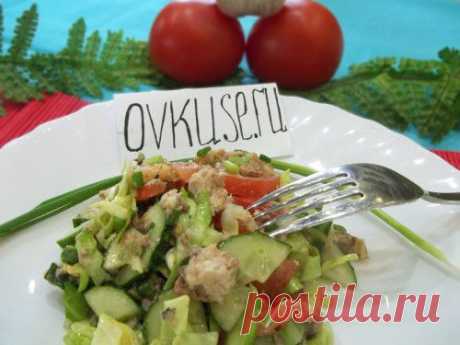 Салат с консервированной сардиной / Простые рецепты