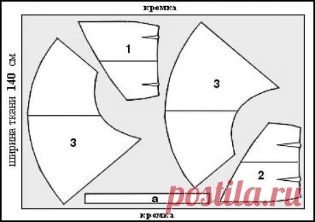 Выкройка f-116: детали кроя