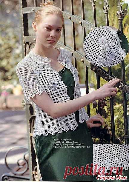 Нежнейший ажурный жакет крючком.: Дневник группы "ВЯЗАНАЯ МОДА+ ДЛЯ НЕМОДЕЛЬНЫХ ДАМ" - Страна Мам