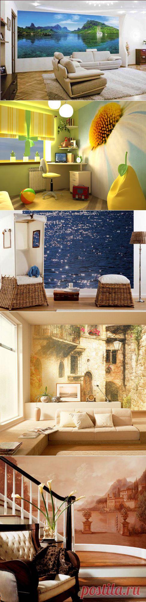 (+1) тема - Фотообои в интерьере | Интерьер и Дизайн