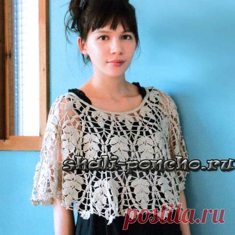 Накидка Большие листья