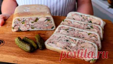 Мясная закуска вместо колбасы, готовлю из самого дешевого мяса