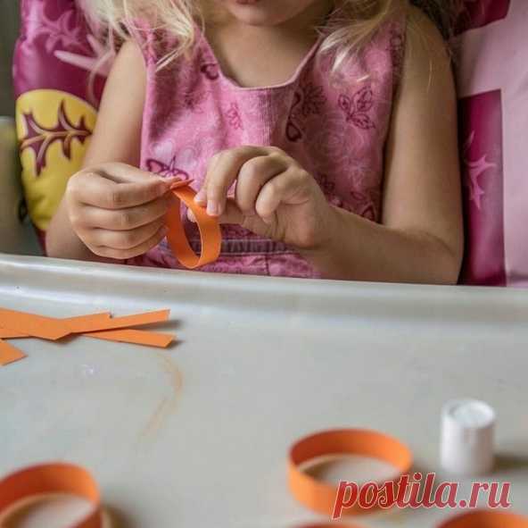 Осенние поделки из бумаги. тыква — Поделки с детьми