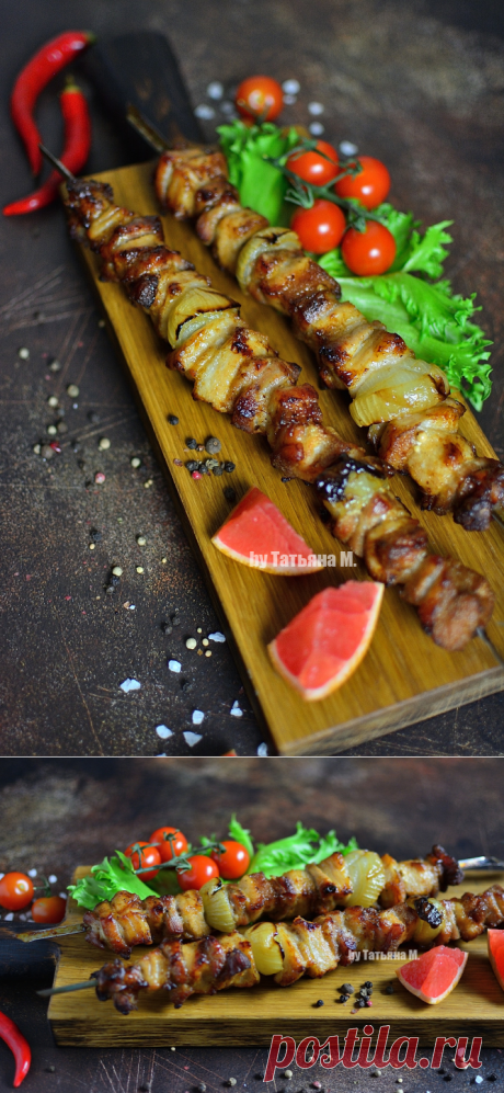 Шашлык из свиной грудинки | Кулинарный блог Татьяны М.