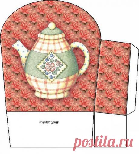 Готовые раскладки коробочек, вырежь и склей.