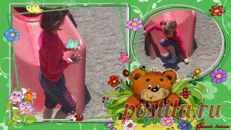 Даринка. Прогулка в парке. - YouTube