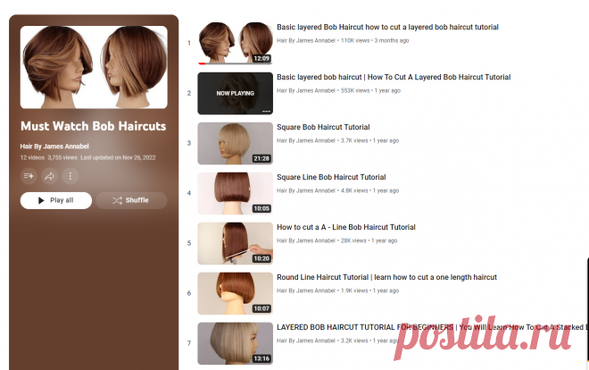 (308) Must Watch Bob Haircuts - YouTube