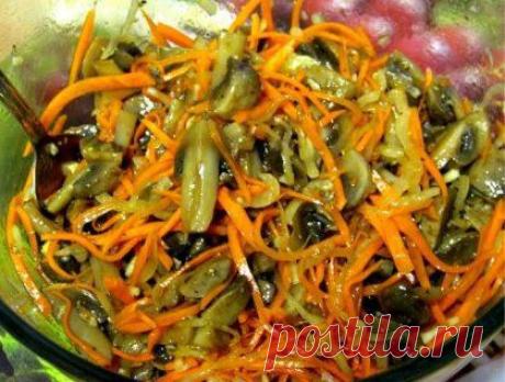 Грибы по-корейски / Еда и напитки / Рецепты/Маринованные овощи / Pinme.ru / Мила Макс