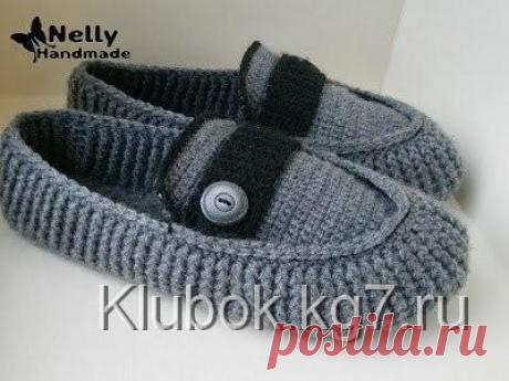 МОКАСИНЫ ДЛЯ ДОМА | Клубок