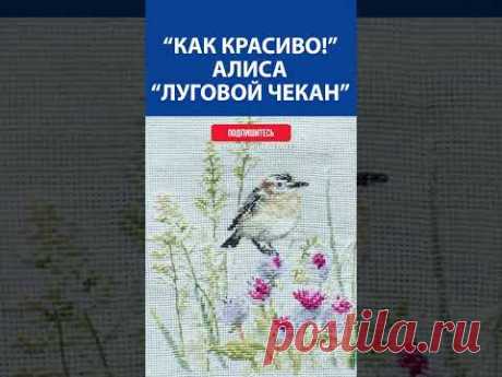 ✨ Волшебная красота! Вышивка крестиком – Алиса &quot;Луговой чекан&quot; 🧵