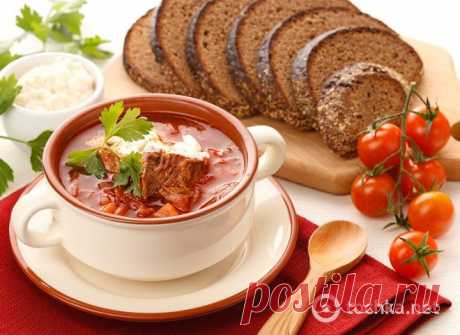 Борщ : рецепт с говядиной