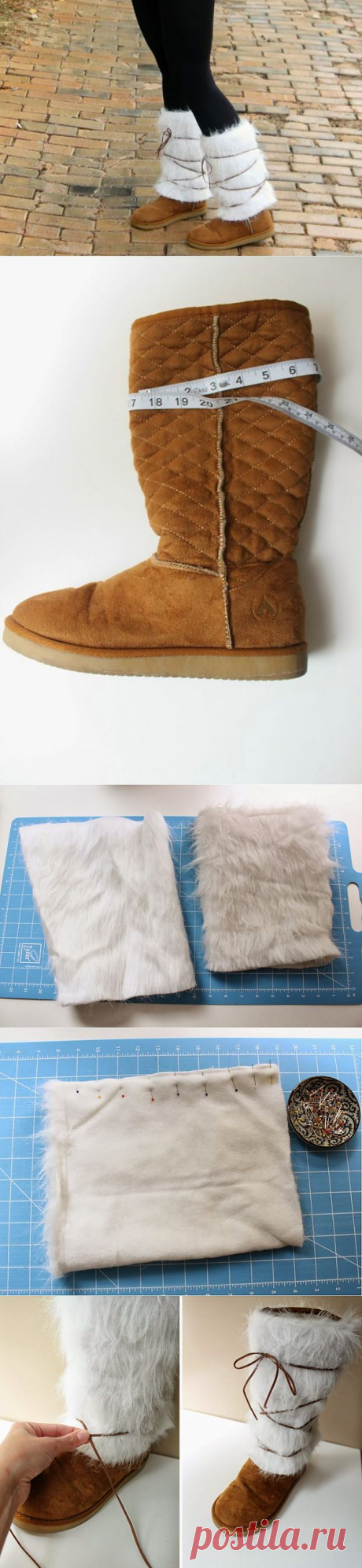 Переделка простеньких угги в меховые / KNITLY.com - блог о рукоделии