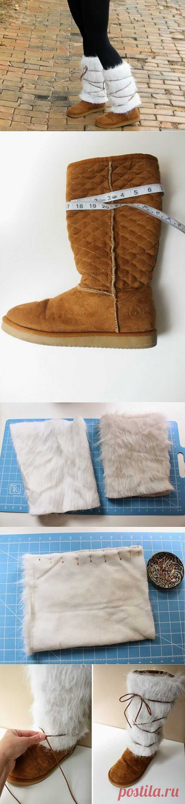 Переделка простеньких угги в меховые / KNITLY.com - блог о рукоделии