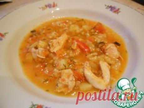 Суп рисовый на курином бульоне - кулинарный рецепт