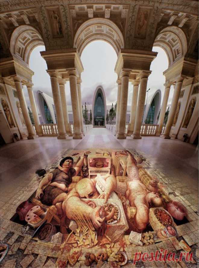 Гений 3D-граффити: 30 лучших рисунков на асфальте от Курта Веннера