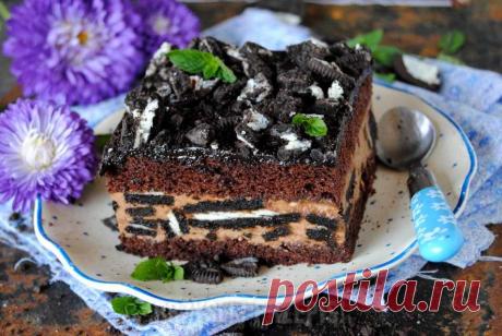 Шоколадний пляцок "Орео" : Ням ням за 5 хвилин