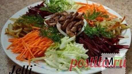 Салат "Чафан" с жареным мясом - кулинарный рецепт. Миллион Меню