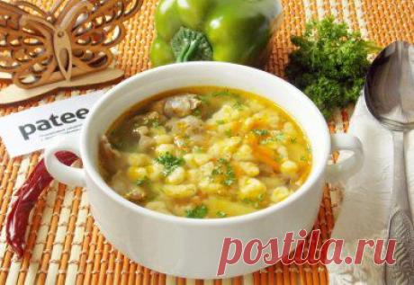 Немецкий суп с куриными потрошками и клецками - рецепт с фотографиями