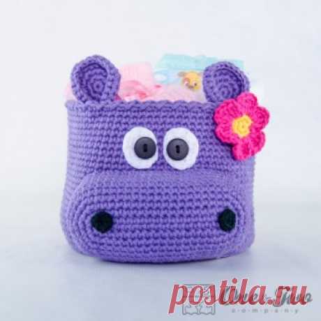 Hippo Basket - Crochet Pattern