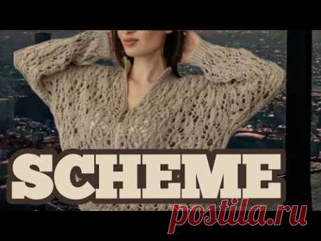 Модная вязаная куртка. Вязание: Канал: "LaMa". Fashionable knitted jacket. Knitting: Channel: "LaMa"