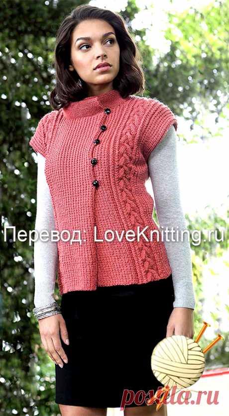 Жакет с коротким рукавом | Loveknitting.ru