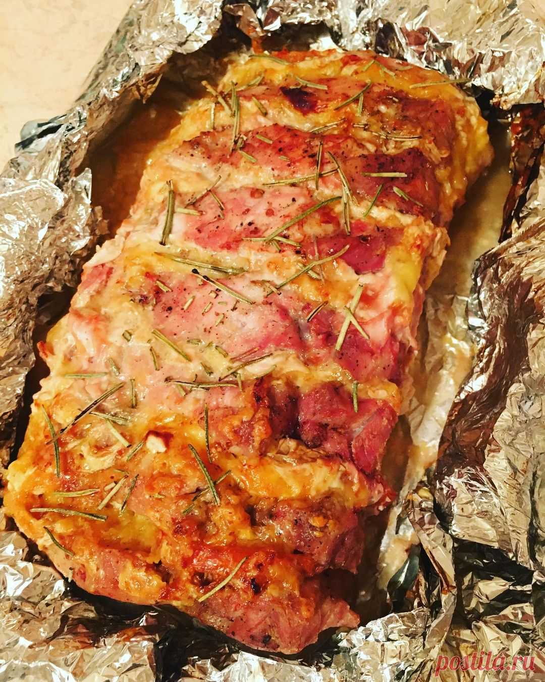 Мясо гармошка в духовке