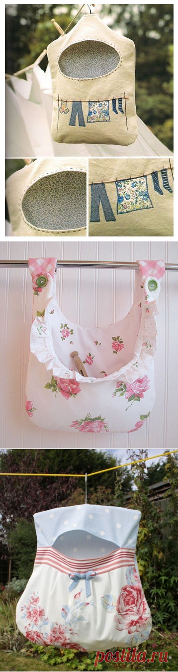 Мадам Рукоделкина - идеи и образы для рукоделия.Сумочки для хранения прищепок. Идеи для вдохновения
