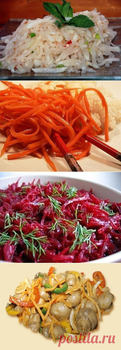 Салаты по-корейски: 5 рецептов!