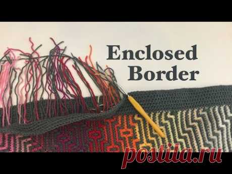 CROCHET: HOW TO ADD A BORDER TO A BLANKET | enclosed double border around my Havana blanket