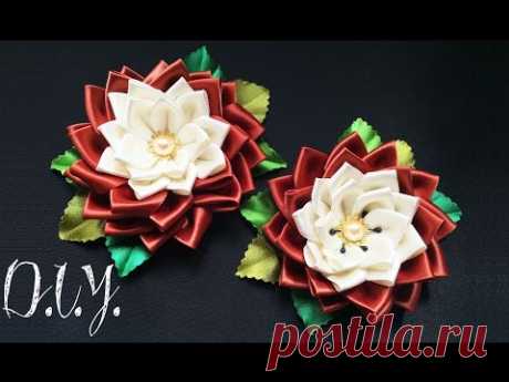 ✾ ❀ ✾ D.I.Y. Fall Autumn Kanzashi Flower ✾ ❀ ✾
