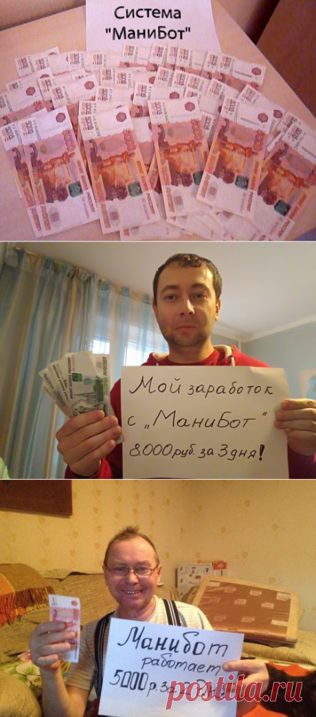 Система МаниБот - зарабатывайте от 2800 руб в день!