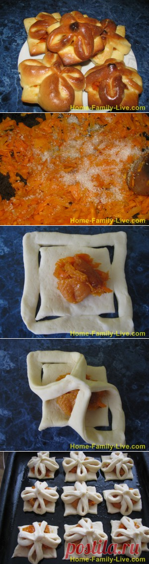 Булочки с курагой/Сайт с пошаговыми рецептами с фото для тех кто любит готовить