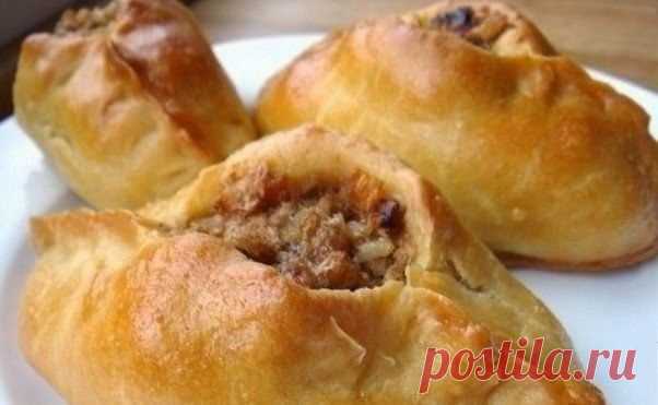 Шустрый повар.: Расстегайчики из слоеного теста с мясом.