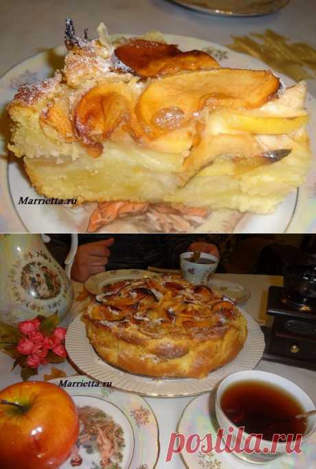 Моя выпечка. ЯБЛОЧНЫЙ ПИРОГ - супер сочный и очень вкусный рецепт