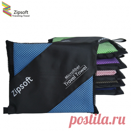 Zipsoft пляжные полотенца для взрослых микрофибры площади ткань быстро сохнет путешествия спорт towel одеяло ванна бассейн кемпинг 2017 купить на AliExpress