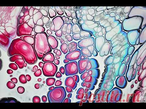 Химический и физический процесс в Акриловой Заливке/ Полезное видео по Fluid Art.