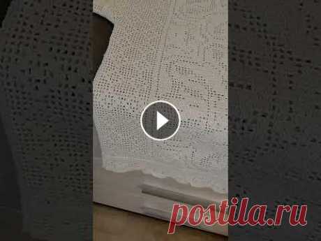 топ вязанный крючком филейное вязание красивый узор топик вязанный кручком...