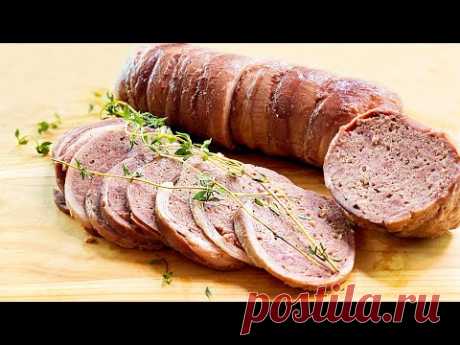 Домашняя колбаса вкуснее магазинной без кишок, без желатина