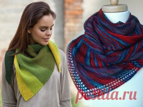 Как связать бактус спицами? Бактус - идеальная защита шеи и груди в холодное время года. Самый простой способ заполучить особенный треугольный шарф - связать его самостоятельно.