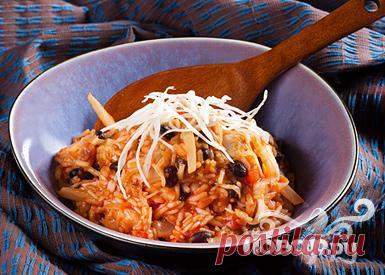 Курица с рисом и фасолью - пошаговый кулинарный рецепт на Повар.ру