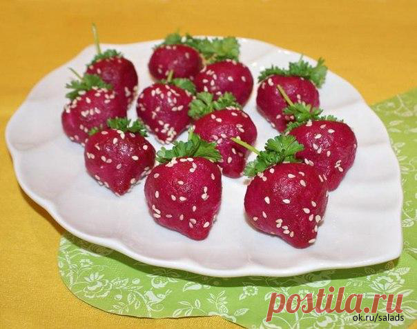 Закуска из селёдки "клубничка"