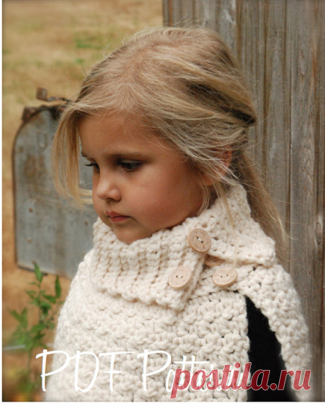 CROCHET PATTERN Finleigh Cape 12/18 months от Thevelvetacorn