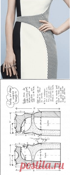 Vestido que alonga e afina a silhueta – DIY – molde, corte e costura – Marlene Mukai