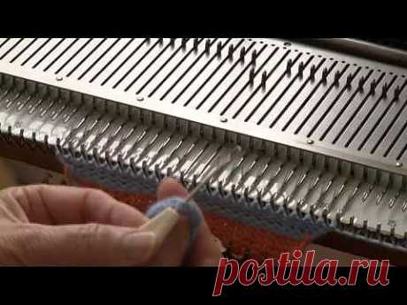 ▶ Machine Knit Helix Cable by Diana Sullivan - YouTube