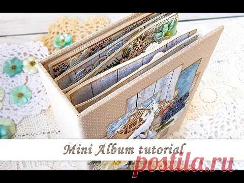 Winter themed mini album tutorial