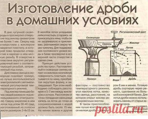 Изготовление дроби в домашних условиях!