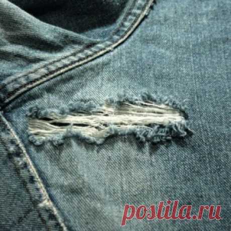 Как починить протертые джинсы так, чтобы окончательно их не испортить