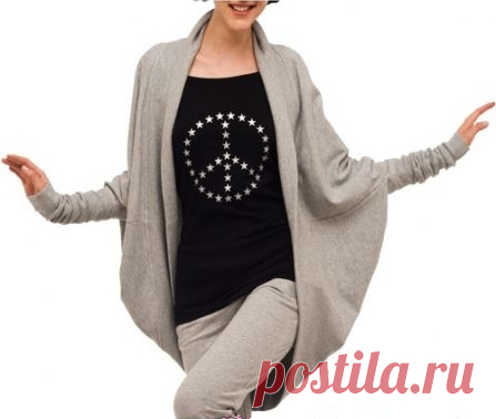 Шьем кардиган из трикотажа. Автор Елена Кучерова.